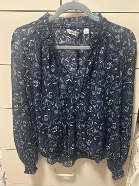 Veronica Beard Hickory Floral Paisley Top